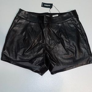 Express Faux Leather Shorts NWT